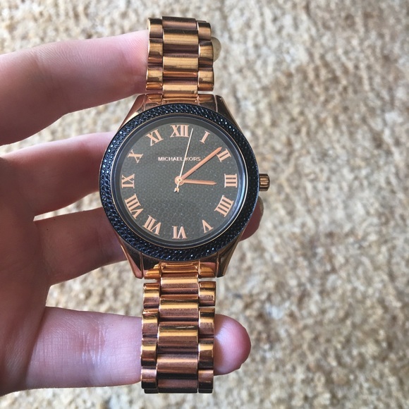 Michael Kors Accessories - Michael Kors Blake Blake pave dial rose gold watch